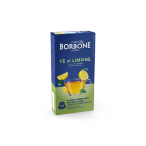 10 Capsule Borbone Compatibili Nespresso Per Bevanda Solubile Al Gusto TÈ AL LIMONE