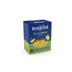 16 Capsule Borbone compatibili con macchine a marchio Lavazza®* A Modo Mio®* - Bevanda Solubile al gusto TÈ AL LIMONE