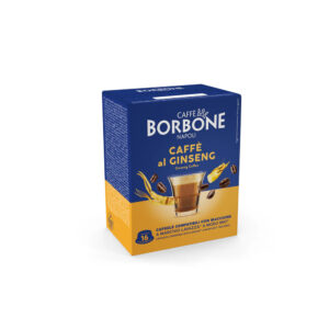 16 Capsule Borbone compatibili con macchine a marchio Lavazza®* A Modo Mio®* - Bevanda solubile al gusto GINSENG
