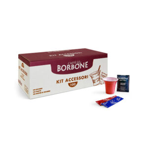 Kit 100 Bicchieri Palette e Zucchero Borbone